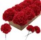 100-Pack: Burgundy Silk Carnation Flower Picks, Floral Home by Artificial Flowers